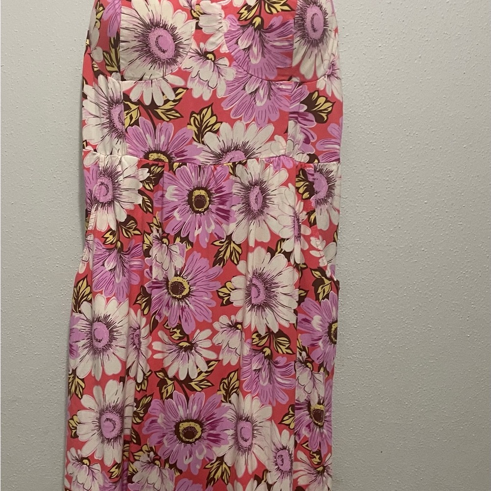 Floral Pink Midi dress